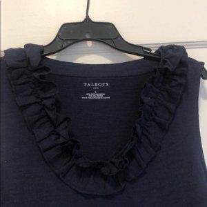 Talbots Ruffled Tank Top